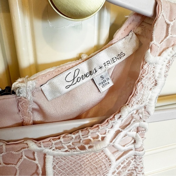 Revolve Lovers + Friends Caspian Crochet Lace Women’s Tank Mini Dress Cocktail S - Picture 8 of 12